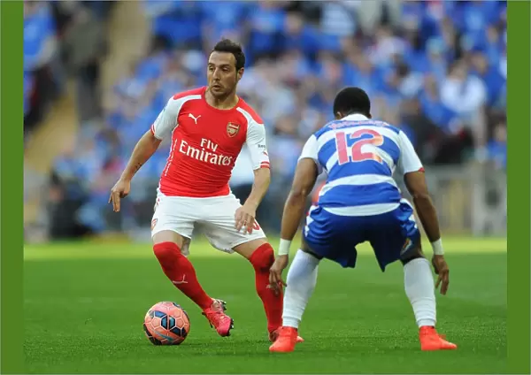 Santi Cazorla (Arsenal) Gareth McCleary (Reading). Arsenal 2: 1 Reading, after extra time