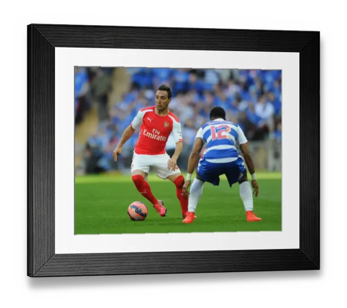 Framed Print : Santi Cazorla (Arsenal) Gareth McCleary (Reading). Arsenal 2: 1 Reading, after extra time Framed Print : Santi Cazorla (Arsenal) Gareth McCleary (Reading). Arsenal 2: 1 Reading, after extra time