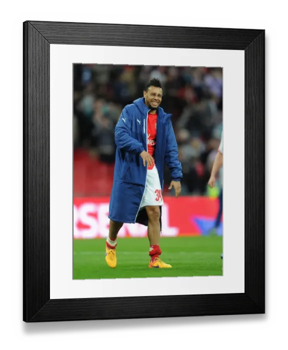 Framed Print : Francis Coquelin's Triumphant Smile: Arsenal's FA Cup Semi-Final Victory over Reading Framed Print : Francis Coquelin's Triumphant Smile: Arsenal's FA Cup Semi-Final Victory over Reading