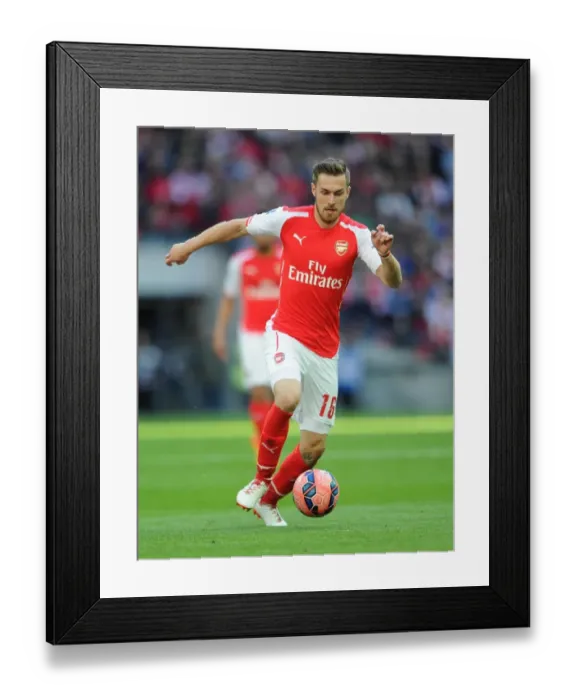 Framed Print : Aaron Ramsey (Arsenal). Arsenal 2: 1 Reading, after extra time. FA Cup Semi Final