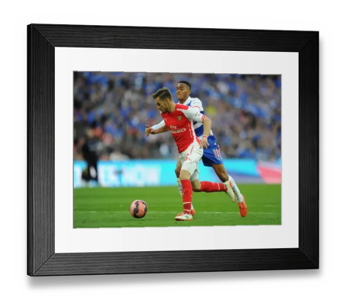 Framed Print : Arsenal's Aaron Ramsey vs. Reading's Jordan Obita: FA Cup Semi-Final Showdown Framed Print : Arsenal's Aaron Ramsey vs. Reading's Jordan Obita: FA Cup Semi-Final Showdown