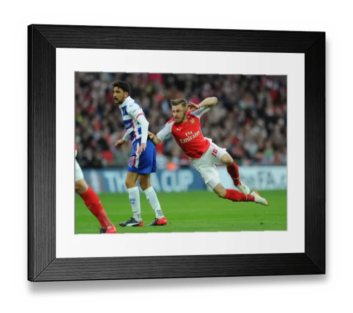 Framed Print : Aaron Ramsey (Arsenal) Jem Karacan (Reading). Arsenal 2: 1 Reading, after extra time Framed Print : Aaron Ramsey (Arsenal) Jem Karacan (Reading). Arsenal 2: 1 Reading, after extra time