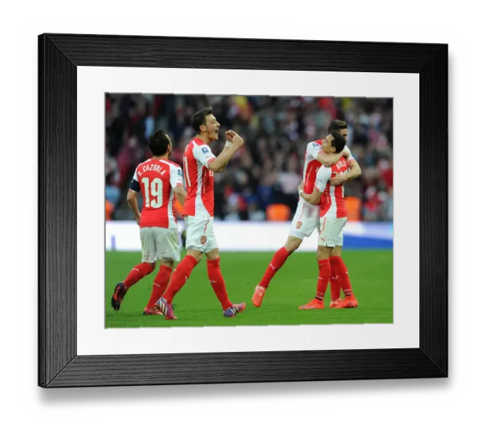 Framed Print : Arsenal's Unstoppable Duo: Alexis Sanchez and Gabriel Celebrate FA Cup Semi-Final Goals (2015) Framed Print : Arsenal's Unstoppable Duo: Alexis Sanchez and Gabriel Celebrate FA Cup Semi-Final Goals (2015)