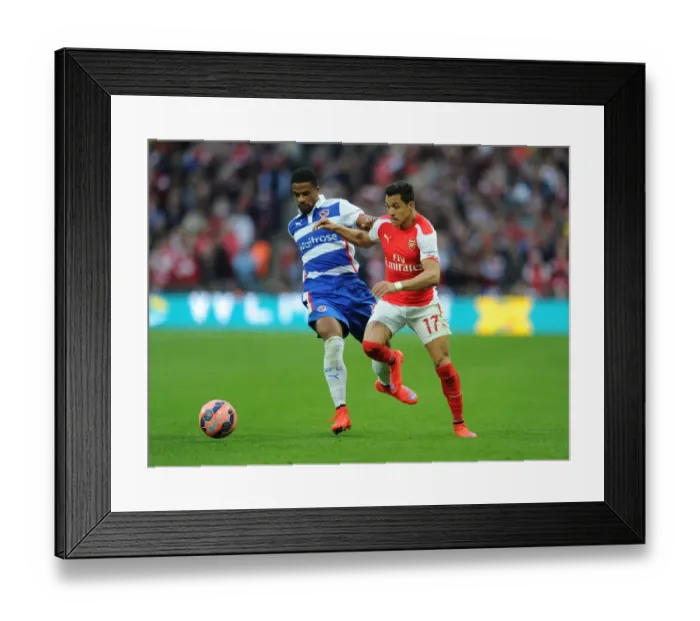 Framed Print : Sanchez vs. Obita: Clash at Wembley - FA Cup Semi-Final Showdown