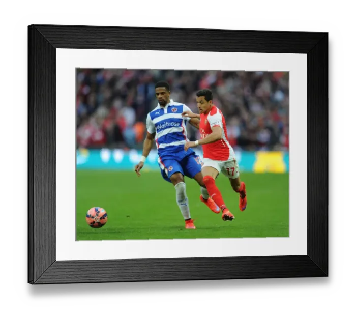 Framed Print : Sanchez vs. Obita: FA Cup Semi-Final Showdown at Wembley