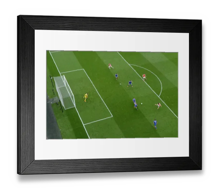 Framed Print : Santi Cazorla's Shot Against Chelsea: Arsenal vs. Premier League 2015 Framed Print : Santi Cazorla's Shot Against Chelsea: Arsenal vs. Premier League 2015