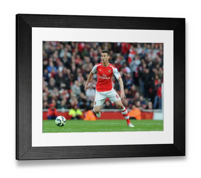 Framed Print : Laurent Koscielny (Arsenal). Arsenal 0: 0 Chelsea. Barclays Premier League. Emirates Stadium Framed Print : Laurent Koscielny (Arsenal). Arsenal 0: 0 Chelsea. Barclays Premier League. Emirates Stadium