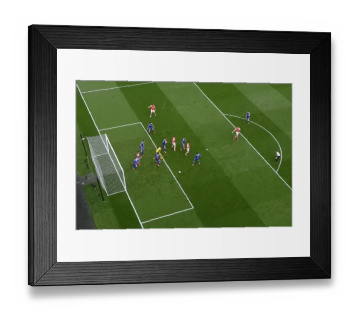 Framed Print : Per Mertesacker's Shot at Glory: Arsenal vs. Chelsea, Premier League 2015 Framed Print : Per Mertesacker's Shot at Glory: Arsenal vs. Chelsea, Premier League 2015