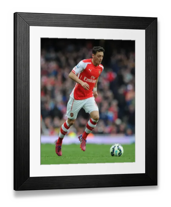 Framed Print : Mesut Ozil in Action: Arsenal vs. Chelsea, Premier League 2014 / 15