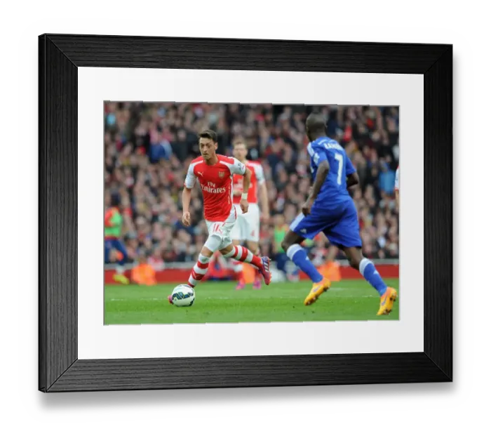 Framed Print : Mesut Ozil in Action: Arsenal vs. Chelsea, Premier League 2014 / 15