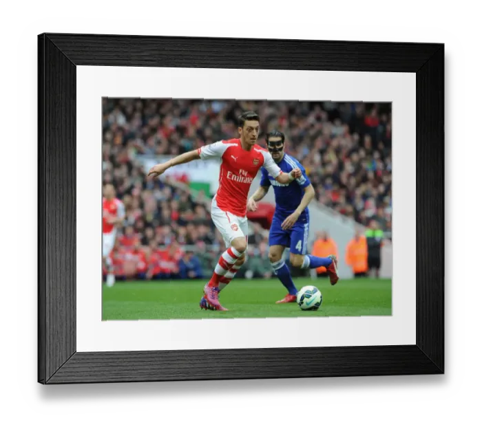 Framed Print : Mesut Ozil in Action: Arsenal vs. Chelsea, Premier League 2014 / 15