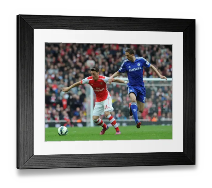 Framed Print : Clash of Midfield Masters: Ozil vs. Matic, Arsenal vs. Chelsea, 2014 / 15 Premier League Framed Print : Clash of Midfield Masters: Ozil vs. Matic, Arsenal vs. Chelsea, 2014 / 15 Premier League
