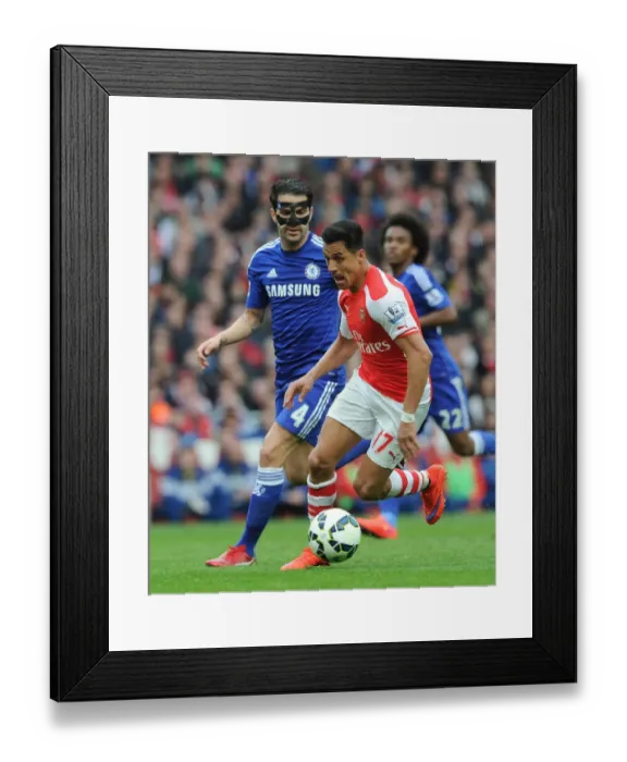 Framed Print : Clash of the Former Guns: Sanchez vs. Fabregas - Arsenal vs. Chelsea, Premier League 2015 Framed Print : Clash of the Former Guns: Sanchez vs. Fabregas - Arsenal vs. Chelsea, Premier League 2015