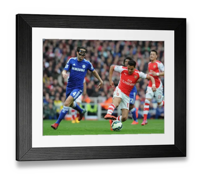 Framed Print : Clash of the Past and Present: Sanchez vs. Fabregas, Arsenal vs. Chelsea Framed Print : Clash of the Past and Present: Sanchez vs. Fabregas, Arsenal vs. Chelsea