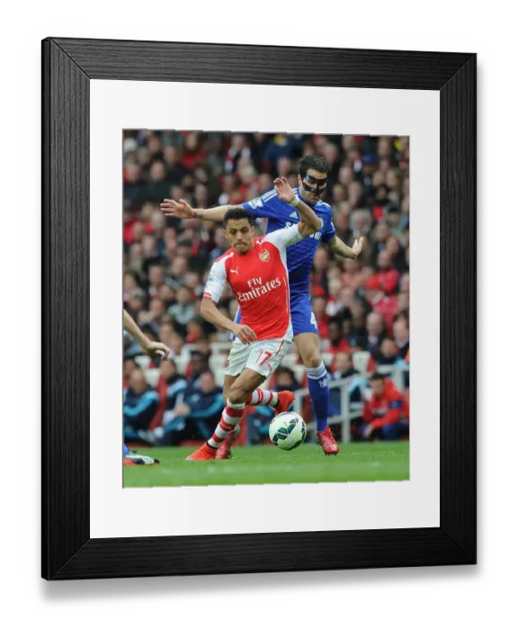 Framed Print : Clash of the Legends: Sanchez vs. Fabregas - Arsenal vs. Chelsea, Premier League 2015 Framed Print : Clash of the Legends: Sanchez vs. Fabregas - Arsenal vs. Chelsea, Premier League 2015