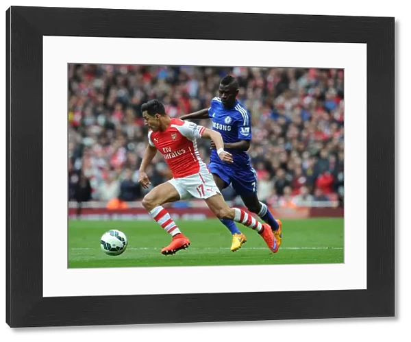 Alexis Sanchez (Arsenal) Ramires (Chelsea). Arsenal 0: 0 Chelsea. Barclays Premier League