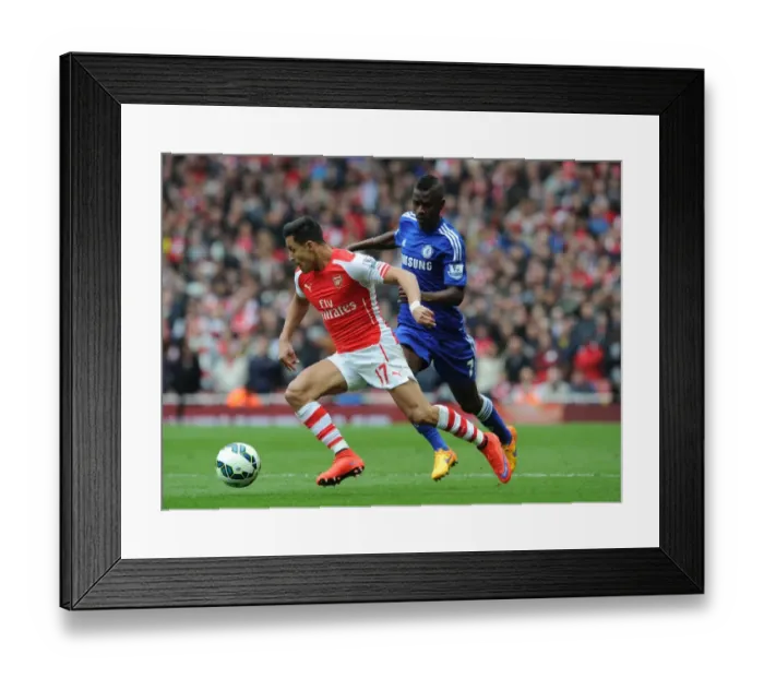 Framed Print : Alexis Sanchez (Arsenal) Ramires (Chelsea). Arsenal 0: 0 Chelsea. Barclays Premier League Framed Print : Alexis Sanchez (Arsenal) Ramires (Chelsea). Arsenal 0: 0 Chelsea. Barclays Premier League