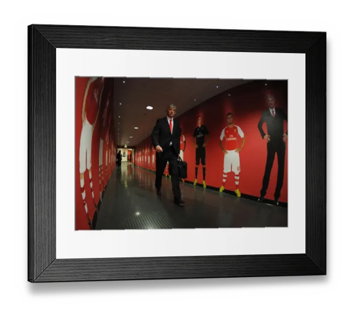 Framed Print : Arsene Wenger: Arsenal Manager Before Arsenal vs Chelsea (2015)