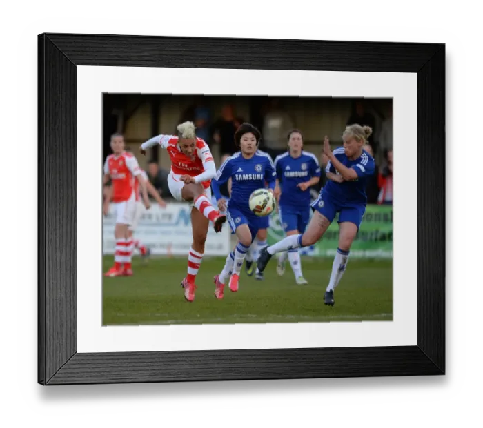 Framed Print : Clash of Titans: Chelsea Ladies vs. Arsenal Ladies - Intense WSL Showdown