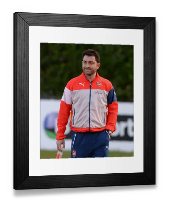 Framed Print : Pedro Martinez Losa: Arsenal Ladies Manager Ahead of Chelsea Ladies WSL Clash