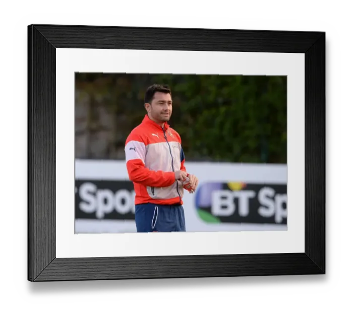 Framed Print : Arsenal Ladies: Pedro Martinez Losa's Pre-Match Focus Ahead of WSL Clash vs. Chelsea Ladies (April 2015)