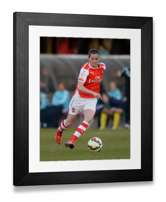 Framed Print : Arsenal's Natalia Pablos Sanchon in Action during WSL Clash against Chelsea Ladies