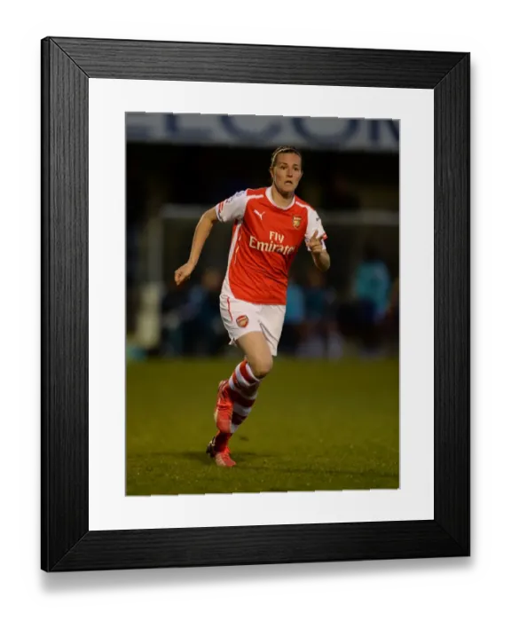 Framed Print : Arsenal vs. Chelsea Ladies: WSL Showdown - Natalia Pablos Sanchon's Intense Performance