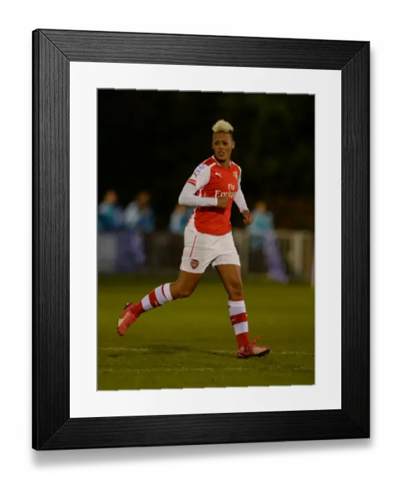 Framed Print : Lianne Sanderson Faces Off: Chelsea Ladies vs. Arsenal Ladies in WSL Action