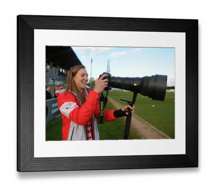 Framed Print : WSL Showdown: Arsenal Ladies vs. Chelsea Ladies - Pre-Match Warm-Up