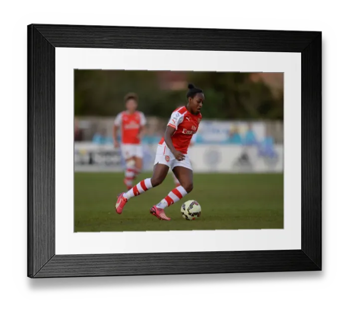 Framed Print : WSL Showdown: Danielle Carter in Action - Chelsea Ladies vs. Arsenal Ladies