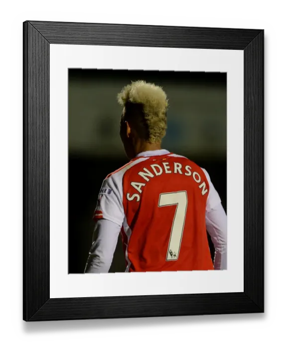 Framed Print : WSL Showdown: Lianne Sanderson Fights for Arsenal - Chelsea Ladies vs. Arsenal Ladies
