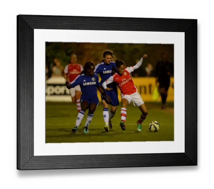 Framed Print : Clash of Titans: Chelsea Ladies vs. Arsenal Ladies in WSL Showdown Framed Print : Clash of Titans: Chelsea Ladies vs. Arsenal Ladies in WSL Showdown
