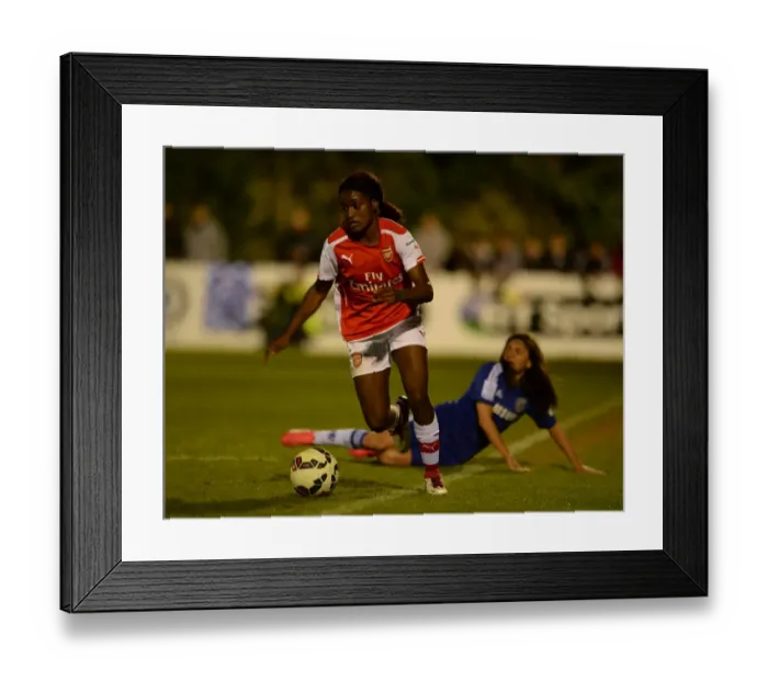 Framed Print : Chioma Obogagu Outpaces Rival: Arsenal Ladies vs. Chelsea Ladies WSL Clash Framed Print : Chioma Obogagu Outpaces Rival: Arsenal Ladies vs. Chelsea Ladies WSL Clash