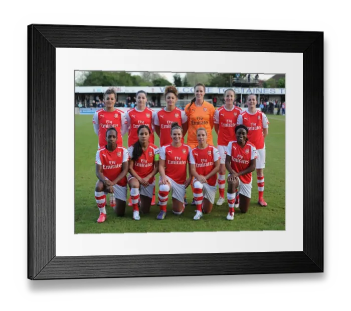Framed Print : Arsenal Ladies Gearing Up for WSL Showdown Against Chelsea Ladies