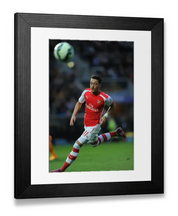 Framed Print : Mesut Ozil in Action: Hull City vs. Arsenal, Premier League 2014 / 15