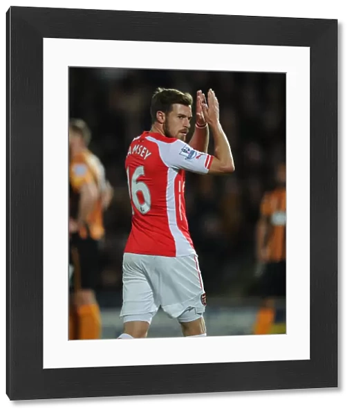 Arsenal's Aaron Ramsey in Action: Hull City vs Arsenal (Premier League 2014 / 15)
