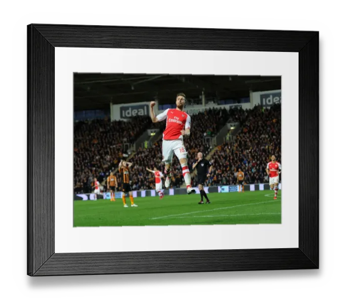 Framed Print : Aaron Ramsey's Brace: Arsenal's Victory Over Hull City, Premier League 2014 / 15