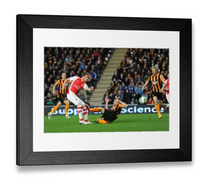Framed Print : Ramsey's Pressure-Cooker Goal: Hull City vs. Arsenal, Premier League 2014 / 15