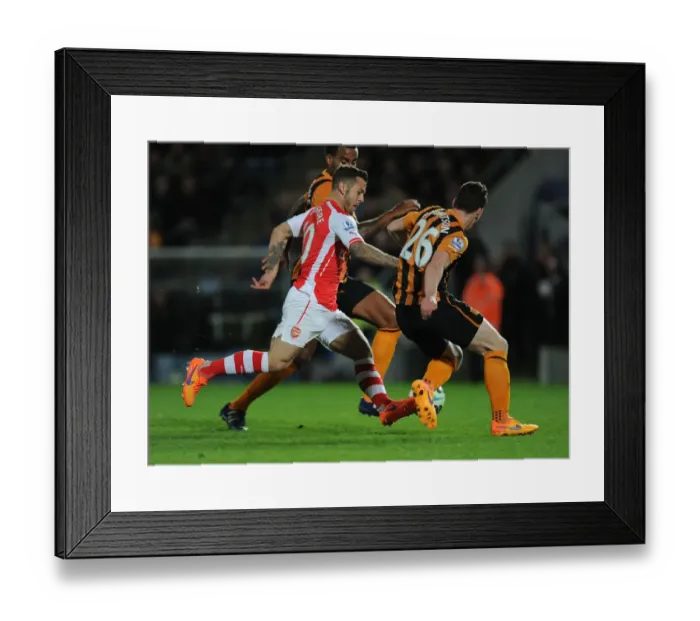 Framed Print : Arsenal's Jack Wilshere Goes Head-to-Head with Huddlestone and Robertson in Intense Premier League Showdown Framed Print : Arsenal's Jack Wilshere Goes Head-to-Head with Huddlestone and Robertson in Intense Premier League Showdown