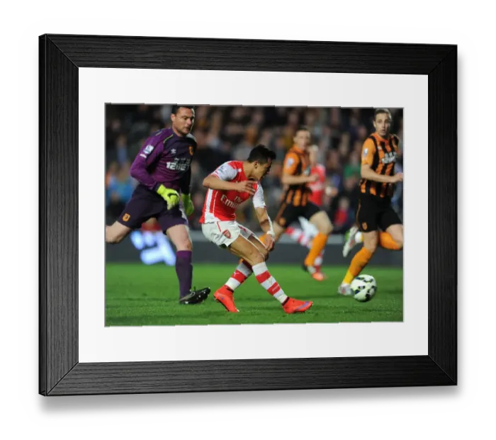 Framed Print : Alexis Sanchez's Dramatic Third Goal: Hull City vs. Arsenal, Premier League 2014 / 15