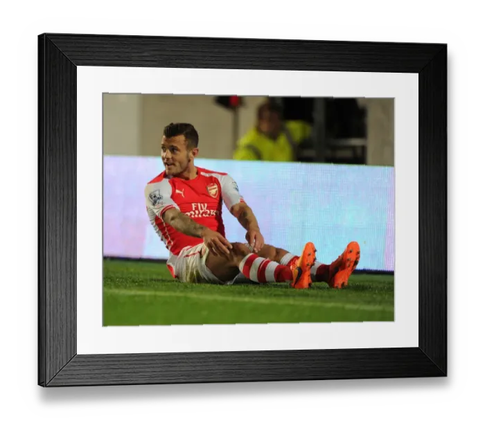 Framed Print : Jack Wilshere in Action: Arsenal vs. Hull City, Premier League 2014-2015