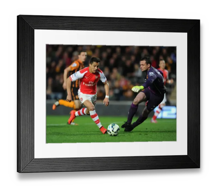 Framed Print : Alexis Sanchez's Thrilling Goal: Arsenal Triumphs Over Hull City, Premier League 2014 / 15