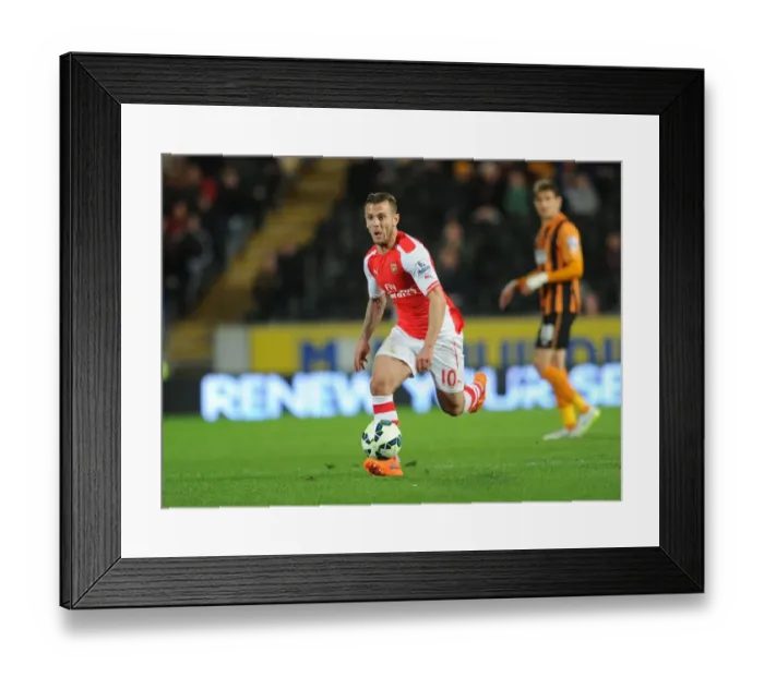 Framed Print : Jack Wilshere in Action: Hull City vs Arsenal, Premier League 2014 / 15