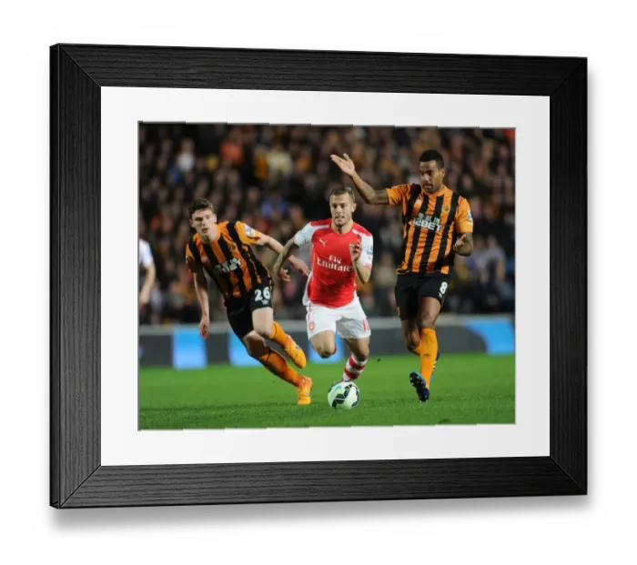 Framed Print : Jack Wilshere's Breakthrough Moment: Hull City vs. Arsenal, Premier League 2014 / 15