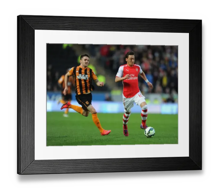 Framed Print : Mesut Ozil vs. Robert Snodgrass: A Premier League Battle at Hull City, May 2015