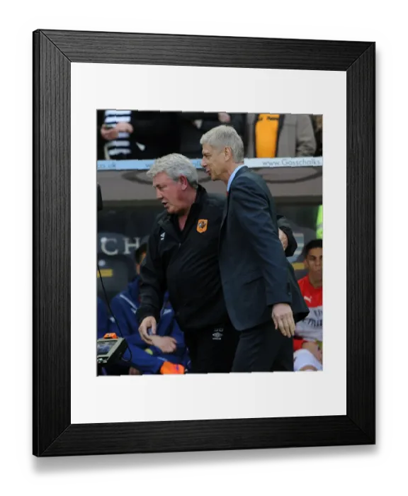 Framed Print : Arsene Wenger and Steve Bruce: A Premier League Showdown at Hull City (May 2015)
