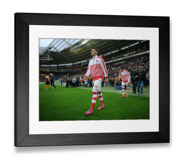 Framed Print : Mesut Ozil: Arsenal's Focus Before Hull City Clash, May 2015 Framed Print : Mesut Ozil: Arsenal's Focus Before Hull City Clash, May 2015
