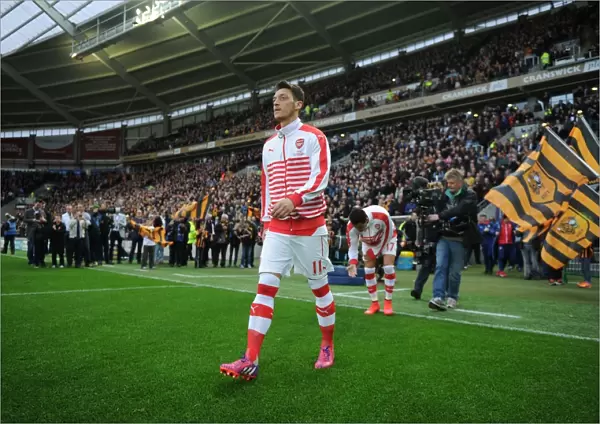 Arsenal's Mesut Ozil Before Hull City Clash, Premier League 2014 / 15