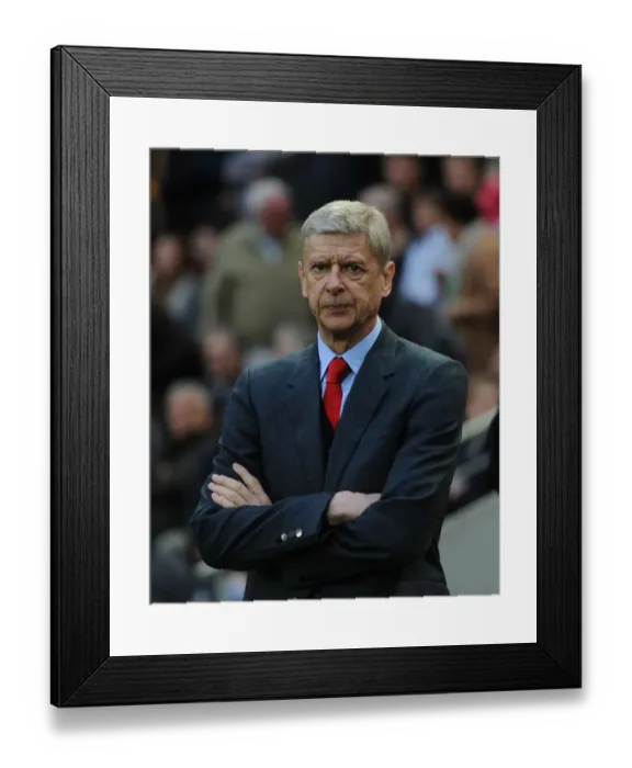 Framed Print : Arsene Wenger: Arsenal Manager Before Hull City Clash, Premier League 2014-2015