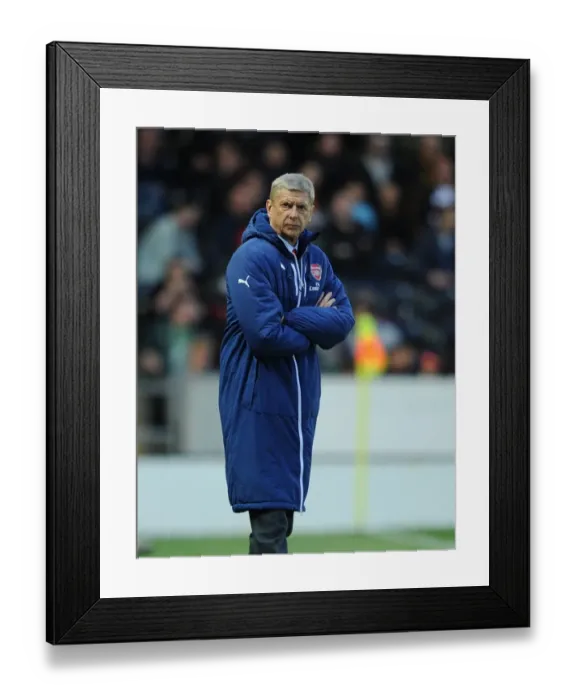Framed Print : Arsene Wenger and Arsenal Face Off Against Hull City in 2014 / 15 Premier League Clash
